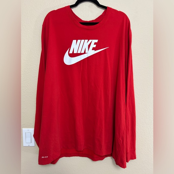 Nike Dri-Fit Long Sleeve Performance Tee, Size 4XL - Picture 1 of 6